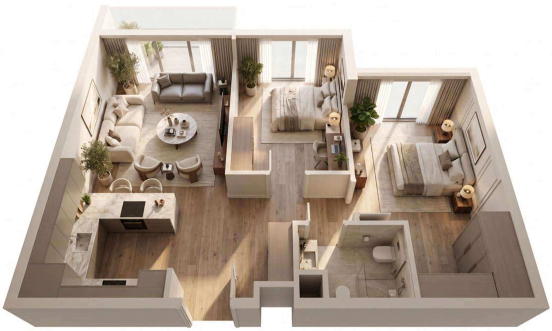 Sirius Nova 2+1 daire planı